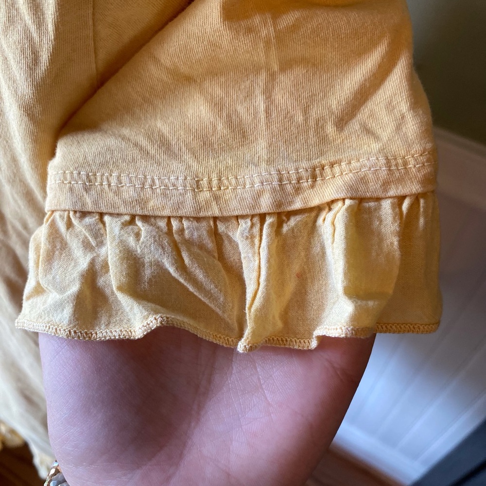 Altar’d State Yellow Ruffle Top - Picture 4 of 5